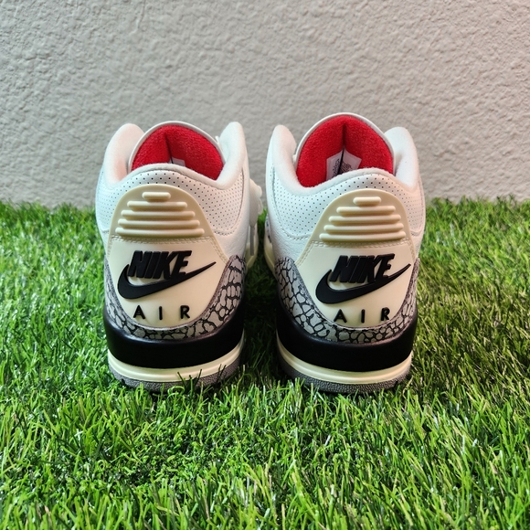 Men Size 7.5 - Jordan 3 Retro Mid White Cement Reimagined - Picture 6 of 11